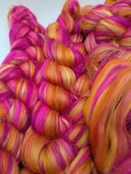 58/28/14 Merino/Tussah Silk/Sari Silk 100g