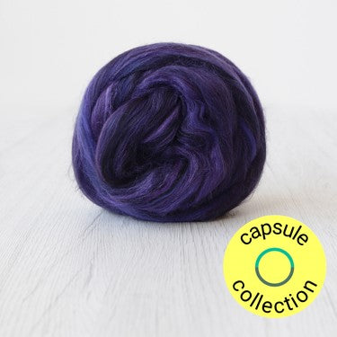 70/30 Merino/ Tussah Silk - Purple Emperor Butterfly