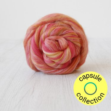 70/30 Merino/ Tussah Silk - Rosy Maple Moth
