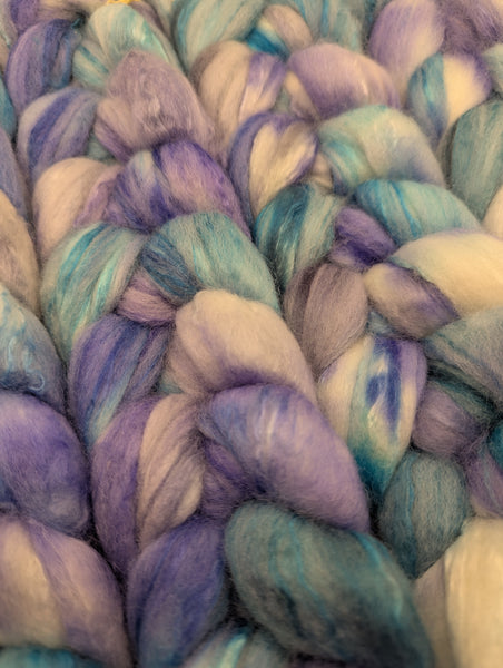 66/17/17 Polwarth/Tussah Silk/Cashmere - Hand Dyed, 115g