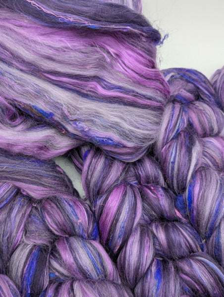 63/25/12 Merino/Mulberry Silk/Sari Silk 100g