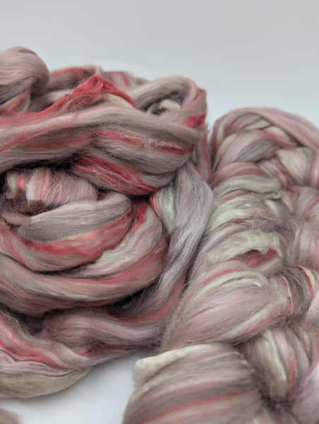 64/12/12/12 Merino/Tussah Silk/Bamboo/Sari Silk 100g