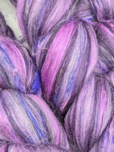 63/25/12 Merino/Mulberry Silk/Sari Silk 100g