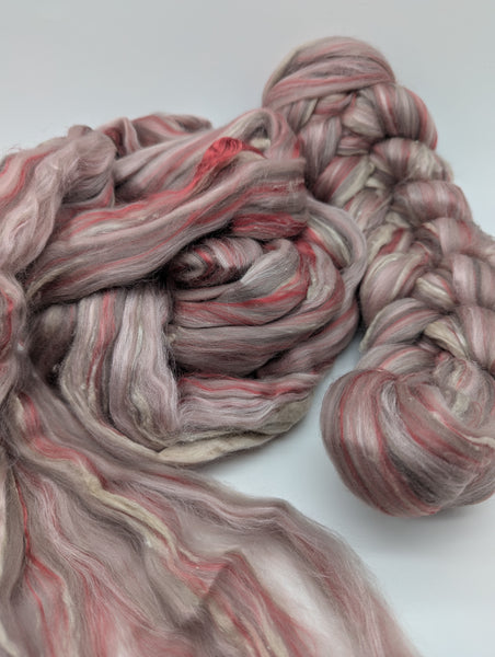 64/12/12/12 Merino/Tussah Silk/Bamboo/Sari Silk 100g
