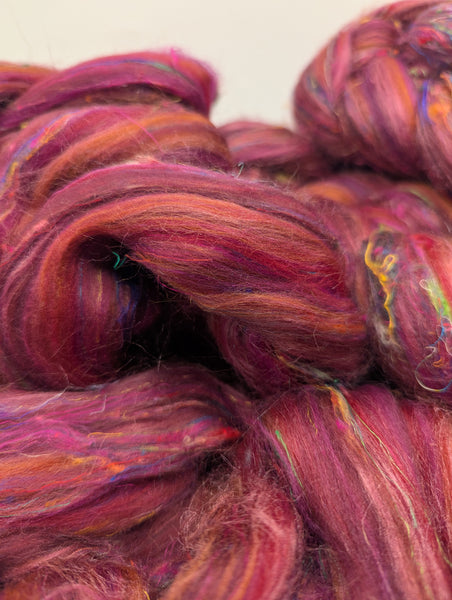 70/15/15 Merino/Tussah Silk/Sari Silk 100g