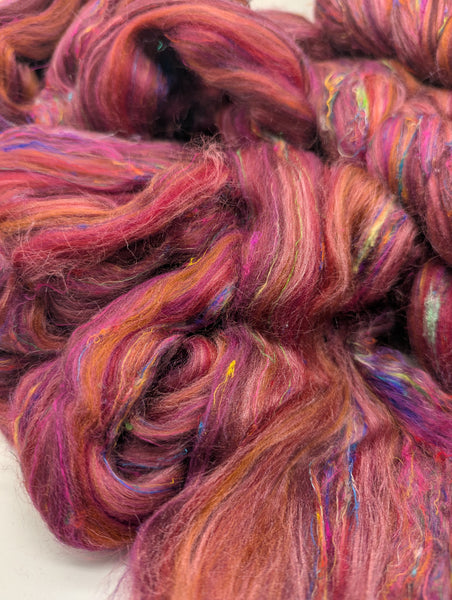 70/15/15 Merino/Tussah Silk/Sari Silk 100g