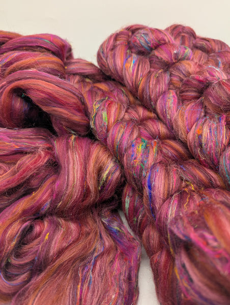 70/15/15 Merino/Tussah Silk/Sari Silk 100g