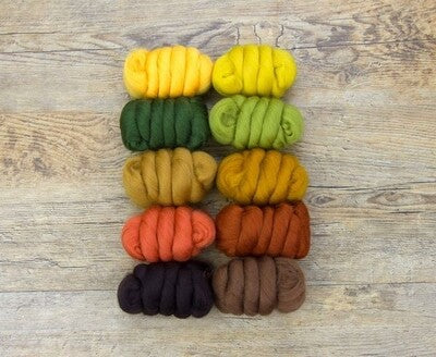 Autumn Colour Pack - 23m Merino - 10 Colours - 250g