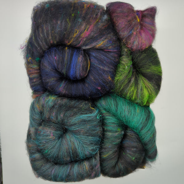 Escalating Art Batt Kit 85/15 Merino/Sari Silk 245g