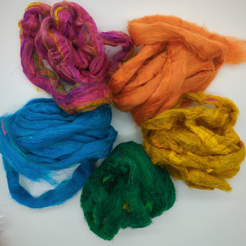 Sari Silk Rainbow Colour Pack 50g