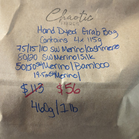 Hand Dyed Superwash Grab Bags, 460g