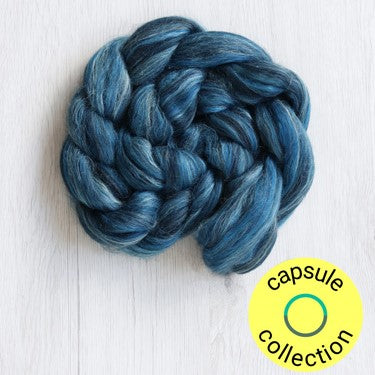 70/30 Merino/ Tussah Silk - Blue Morpho Butterfly