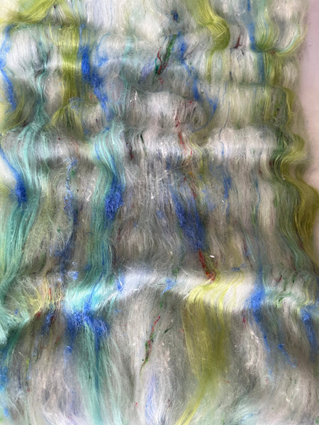 Art Batt by Simply Fibre - Extra Fine Merino, Alpaca, Ramie, Silk and Sari Silk, Min 70g