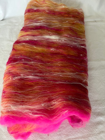 Art Batt by Simply Fibre - Extra Fine Merino and Silk, Min 56g