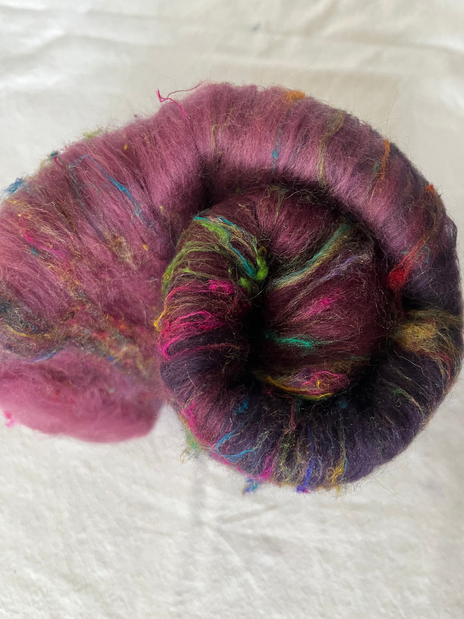 Art Batt by Simply Fibre - Extra Fine Merino and Sari Silk, Min 60g