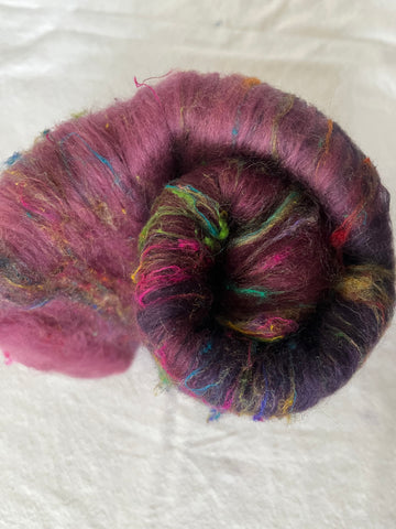 Art Batt by Simply Fibre - Extra Fine Merino and Sari Silk, Min 60g
