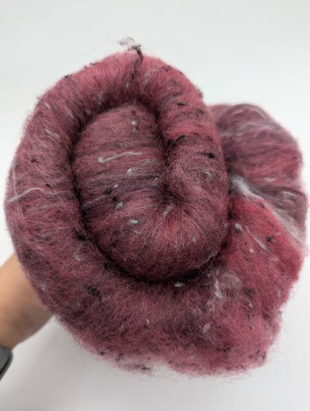 60/17/15/8 South American wool/Merino/Tweed (Viscose)/Bamboo - 100g Batt