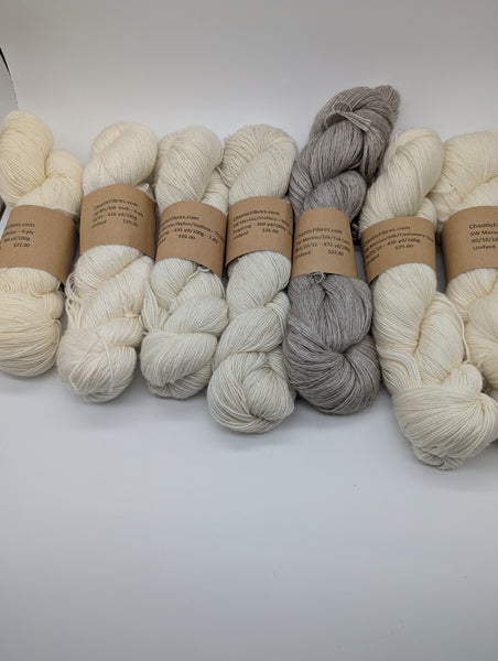 ** Destash ** Undyed Yarn Lot