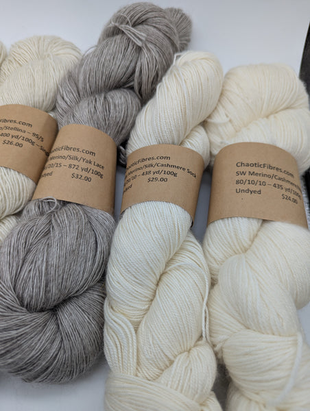 ** Destash ** Undyed Yarn Lot