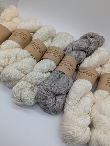 ** Destash ** Undyed Yarn Lot