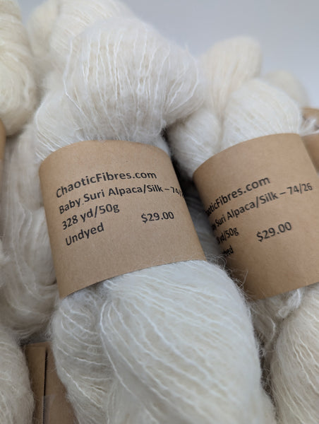 ** Destash ** Undyed Yarn Lot