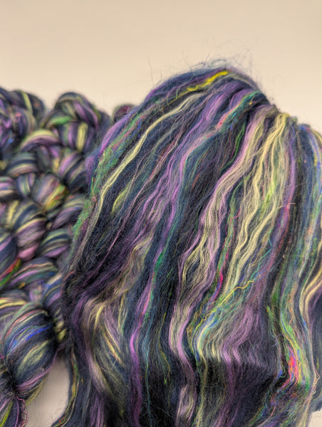 55/30/15 Merino/Mulberry Silk/Sari Silk 100g