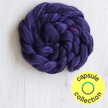 70/30 Merino/ Tussah Silk - Purple Emperor Butterfly