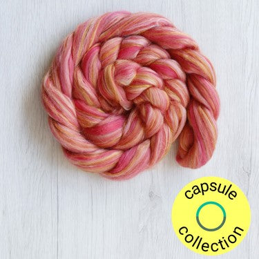 70/30 Merino/ Tussah Silk - Rosy Maple Moth