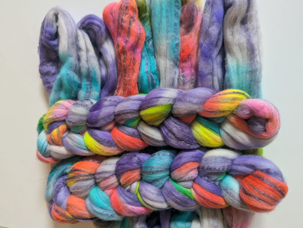 Hand Dyed 80/20 Polwarth/Bamboo 100g