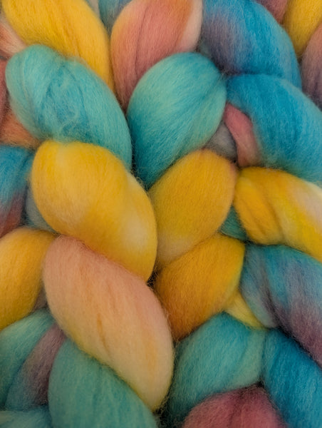 Hand Dyed Polwarth 100g