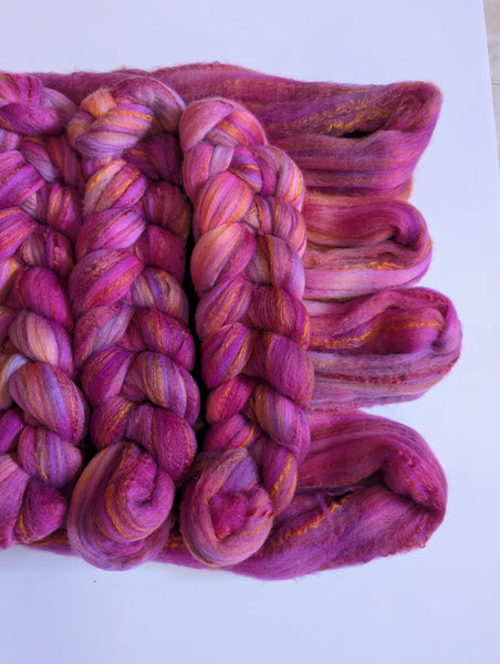 Hand Dyed 80/20 Polwarth/Bamboo 100g