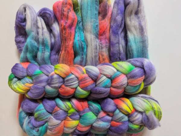 Hand Dyed 80/20 Polwarth/Bamboo 100g
