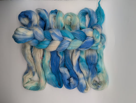 75/25 Rambouillet/Mulberry Silk, Hand Dyed 100g