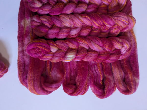 Hand Dyed 80/20 Polwarth/Bamboo 100g