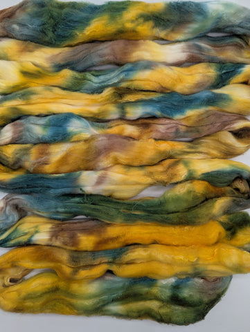 75/25 Rambouillet/Mulberry Silk, Hand Dyed 100g