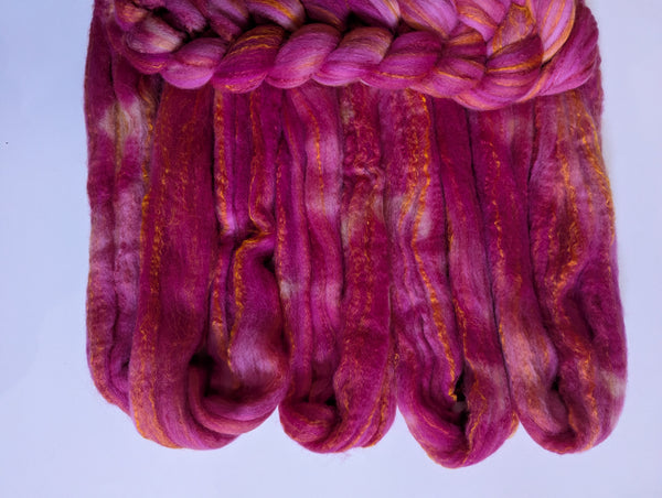 Hand Dyed 80/20 Polwarth/Bamboo 100g