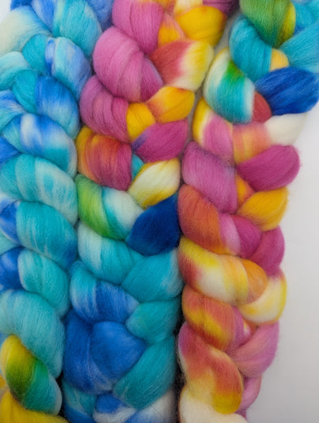 250g Hand Dyed Polwarth