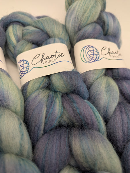 Hand Dyed 80/20 Polwarth/Bamboo 100g