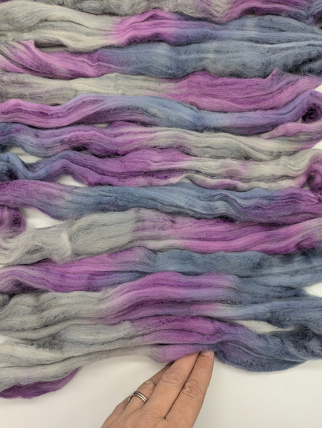 75/25 Hand Dyed Polwarth/Tussah Silk 100g