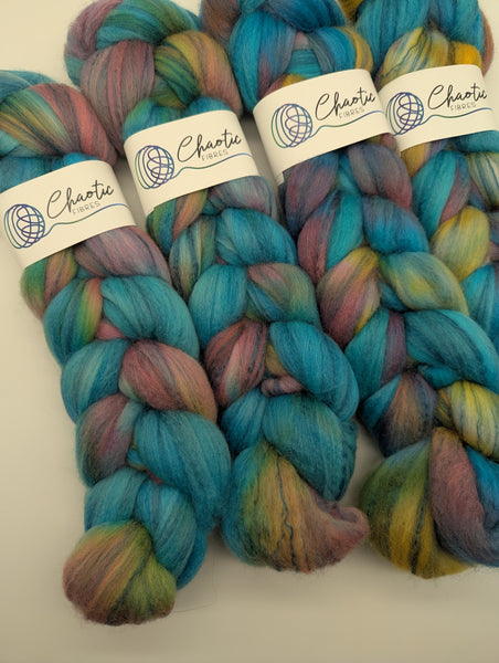 Hand Dyed 80/20 Polwarth/Bamboo 100g