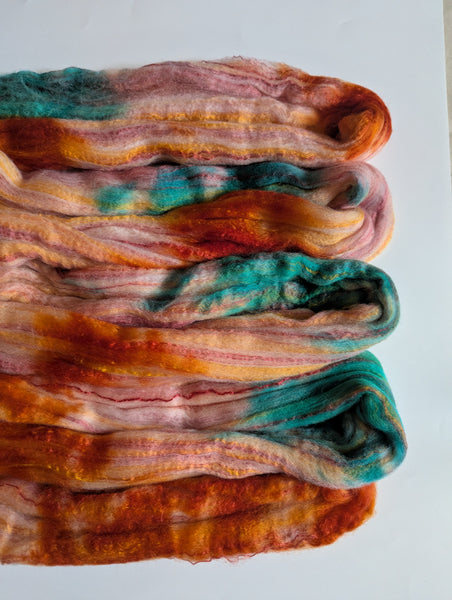 Hand Dyed 80/20 Polwarth/Bamboo 100g