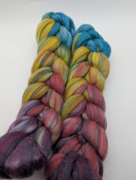 80/20 Hand Dyed Polwarth/Bamboo 100g