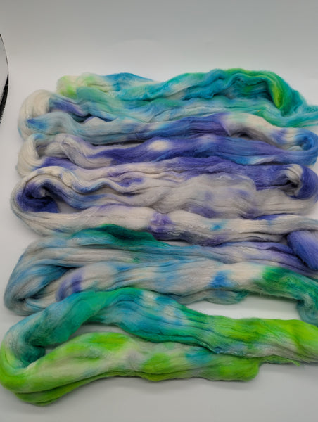 75/25 Rambouillet/Mulberry Silk, Hand Dyed 100g