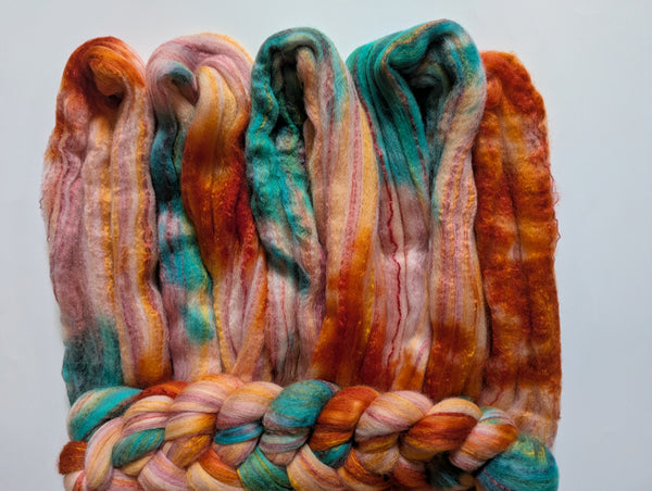 Hand Dyed 80/20 Polwarth/Bamboo 100g