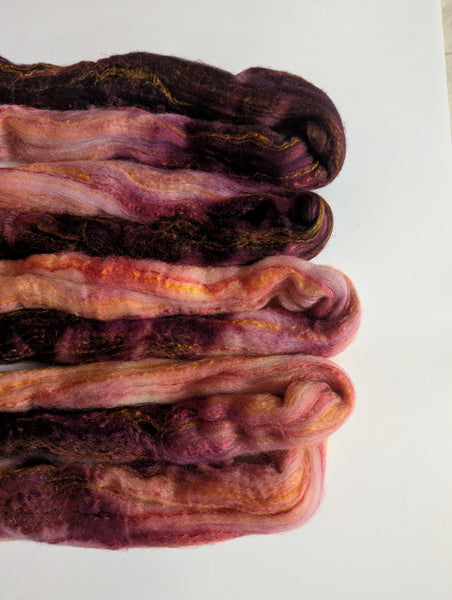 Hand Dyed 80/20 Polwarth/Bamboo 100g