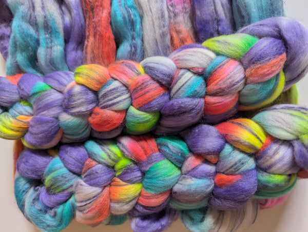 Hand Dyed 80/20 Polwarth/Bamboo 100g