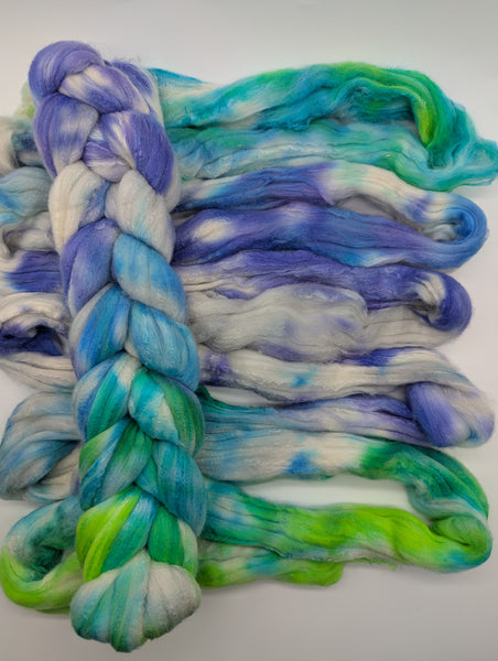 75/25 Rambouillet/Mulberry Silk, Hand Dyed 100g