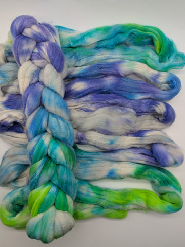75/25 Rambouillet/Mulberry Silk, Hand Dyed 100g