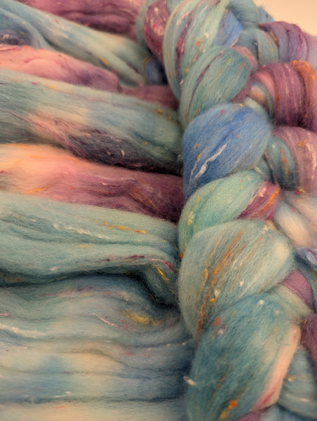 62.5/30/7.5 Polwarth/South American Wool/Tweed(Viscose) 100g