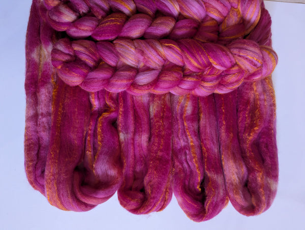 Hand Dyed 80/20 Polwarth/Bamboo 100g